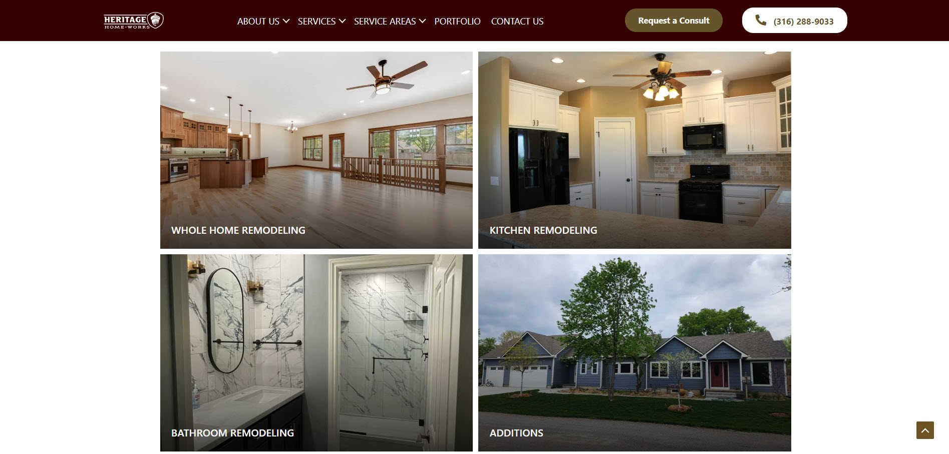 Home Remodeler Kitchen Bathroom Additions SEO Website Strategy