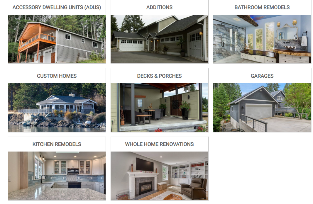 Remodeler and Builder Portfolio for Website Upgrade